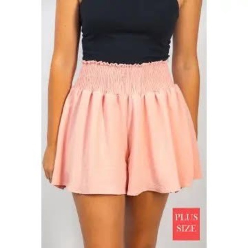 White Birch Peach Stretch Shorts
